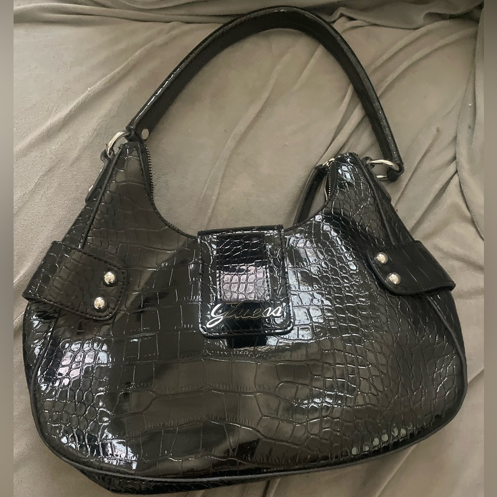 GUESS Black Shoulder Purse